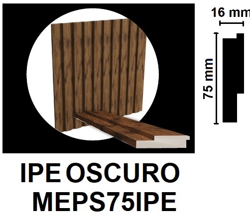 MULTILINEA 75 - 75X16X2800 MM - IPE OSCURO