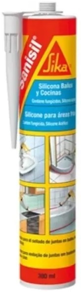 SELLADOR SIKA SANISIL X 280 ML BLANCO