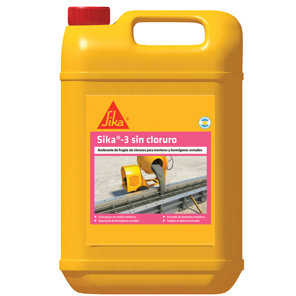 SIKA 3 SIN CLORURO X 2 KG (ACEL.DE FRAGUE)
