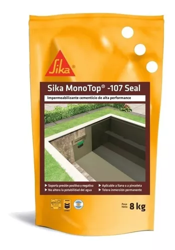 SIKA MONOTOP 107 SEAL X 8 KG (IMPERM.CEMENTICIO)