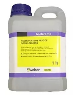ACELERANTE DE FRAGÜE WEBER CON CLORURO X  1 KG