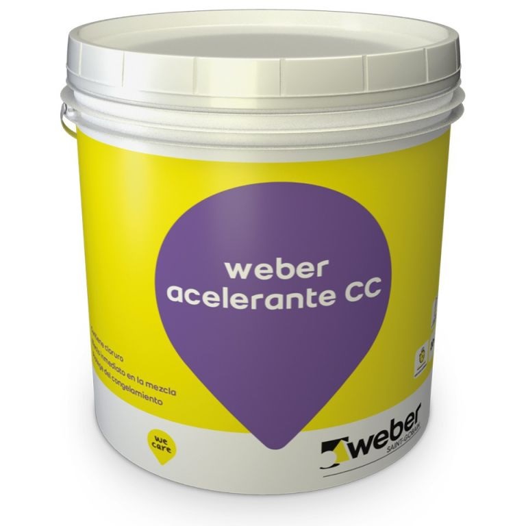 ACELERANTE DE FRAGÜE WEBER CON CLORURO X 20 KGS