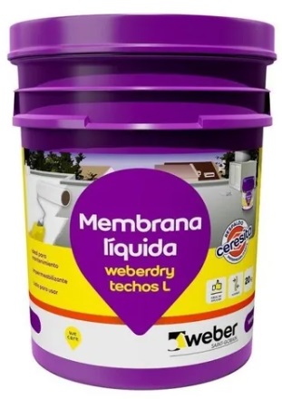 MEMBRANA LIQUIDA WEBER TECHOS L BLANCO X 10 KG
