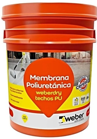 MEMBRANA LIQUIDA WEBER TECHOS PU TEJA X 20 KG