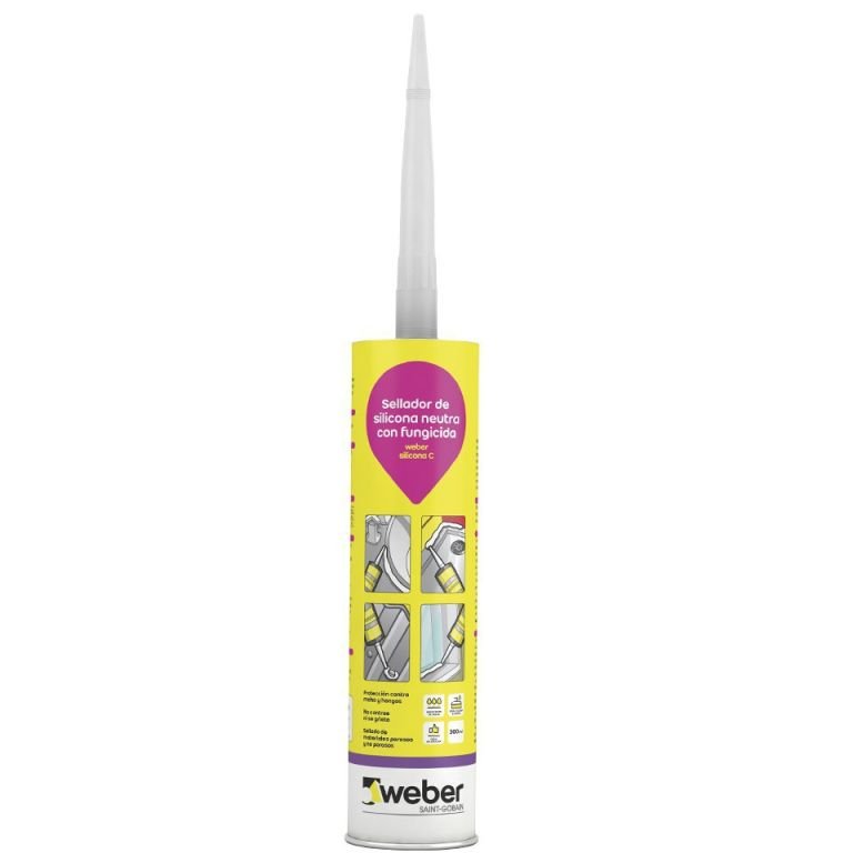 SELLADOR WEBER SILICONA C X 310 ML BLANCO