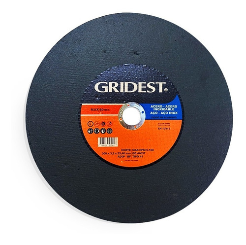 DISCO CORTE SENSITIVA 14"(350X3,2MM)