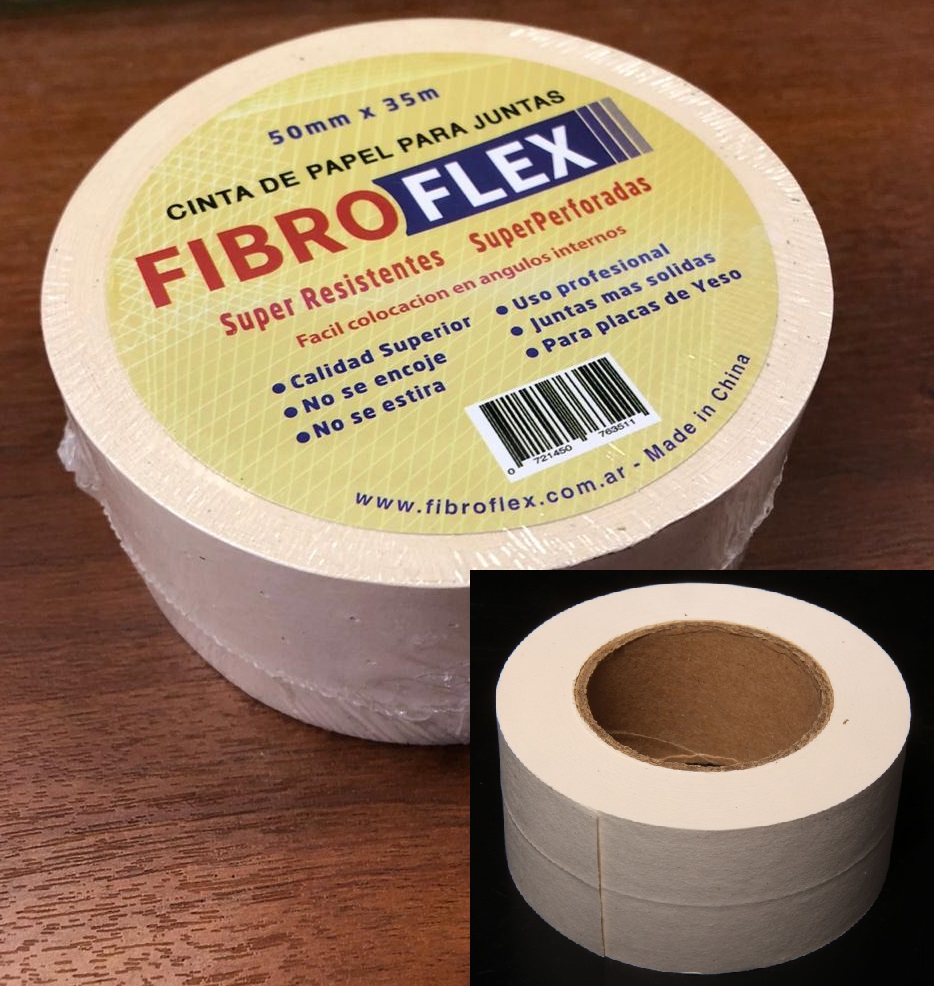 CINTA PAPEL MICROPERFORADA  50 MM X  35 MTS FIBROFLEX